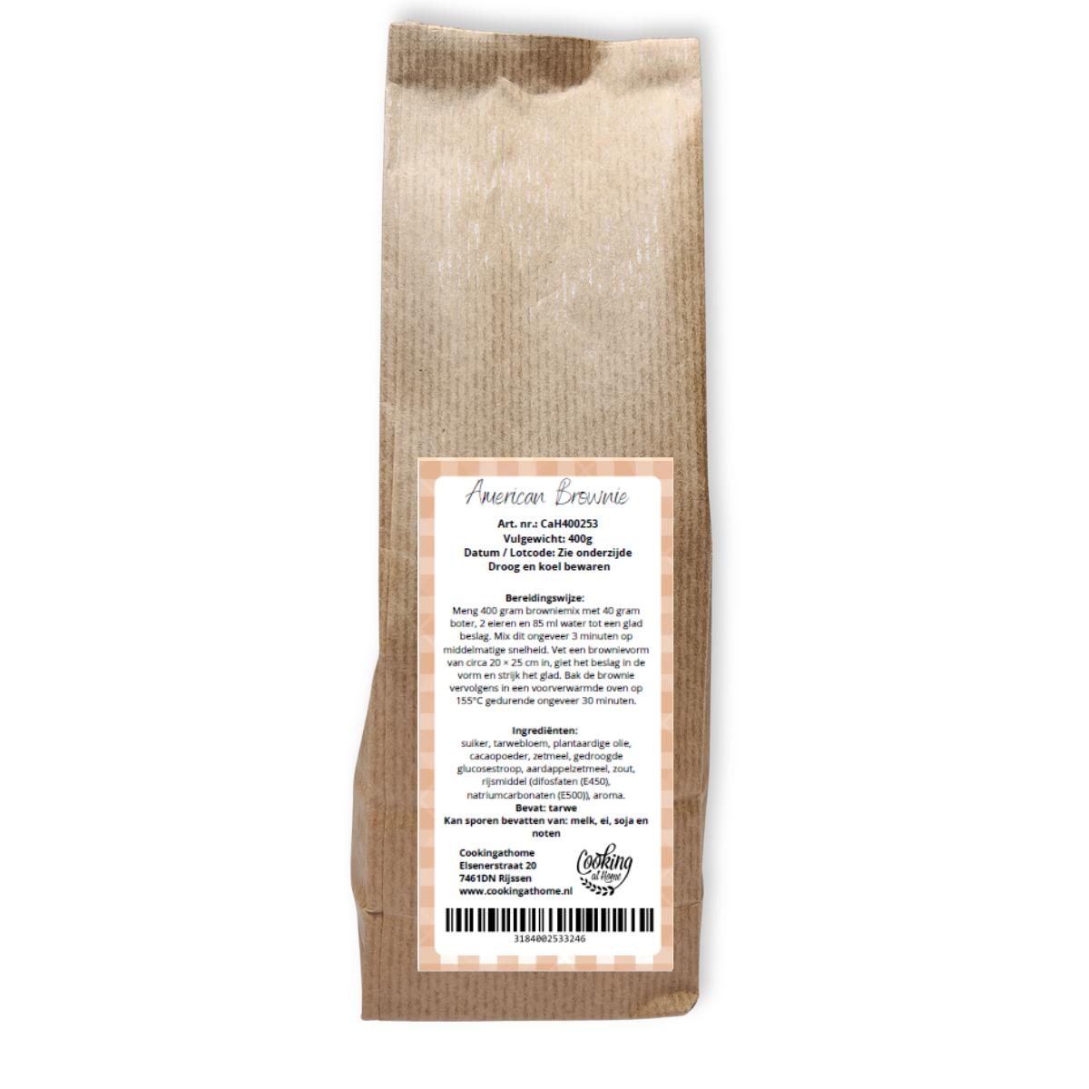 American browniemix - 400 gram (CaH) - Afbeelding 2