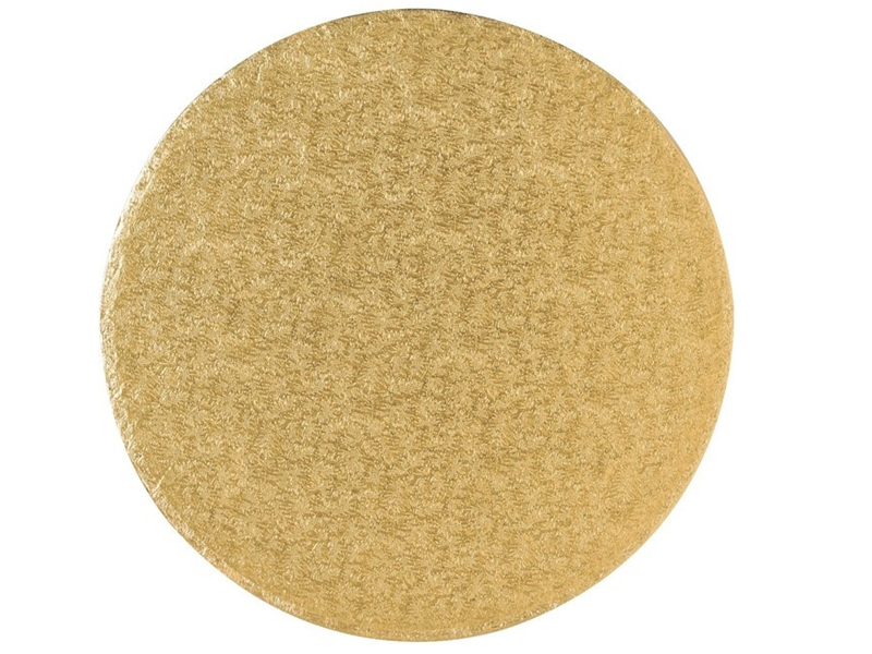 Cake Drum Rond Goud - 25 cm**