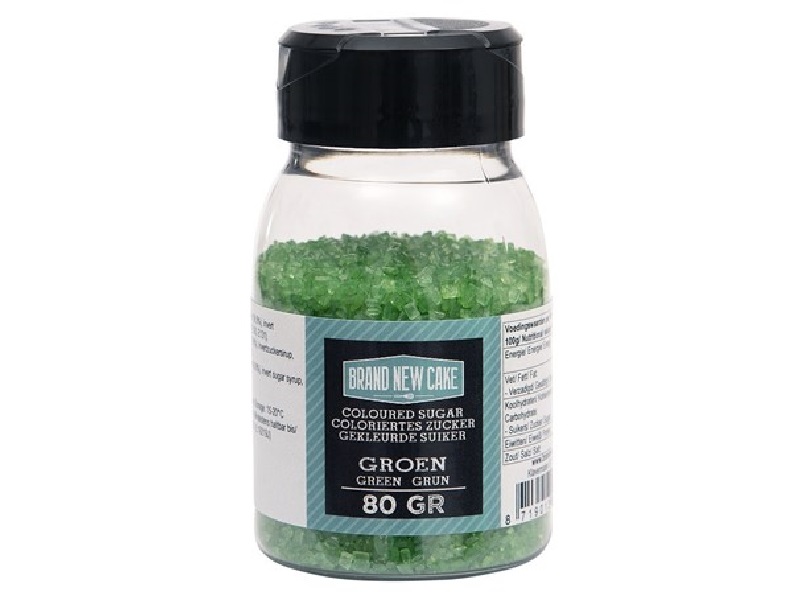 BNC Gekleurde Suiker Groen 80gr. - Afbeelding 1