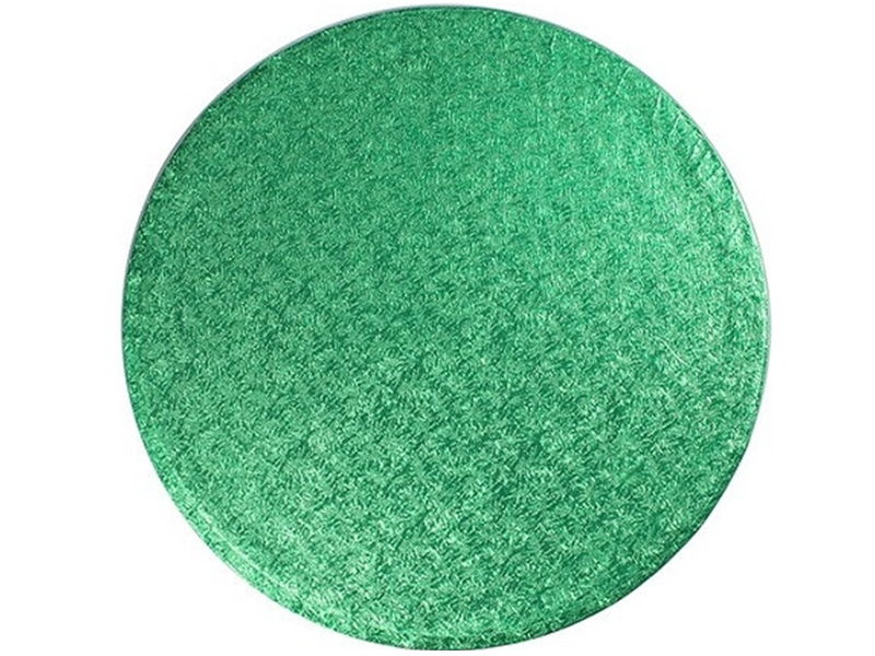 Cake Drum Rond Groen - 25 cm**