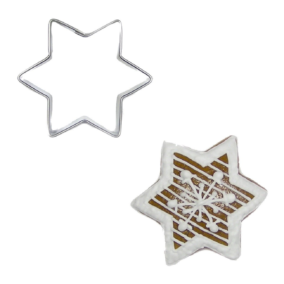 BrandNewCake Uitsteker Ster RVS 5cm