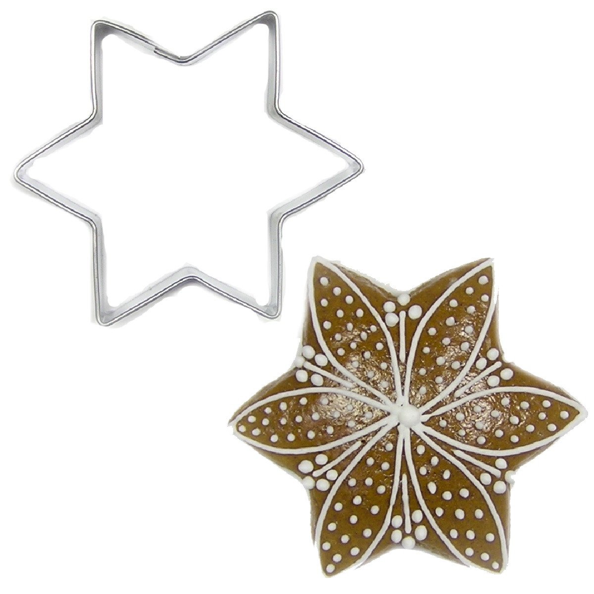 BrandNewCake Uitsteker Ster RVS 6cm
