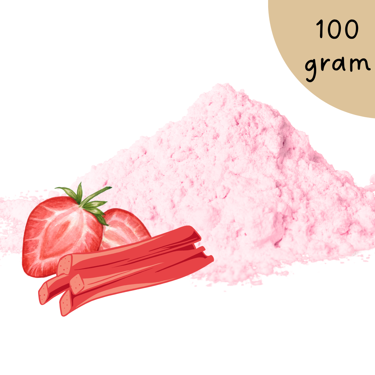 Bavarois Rabarber-Aardbei 100 gram**