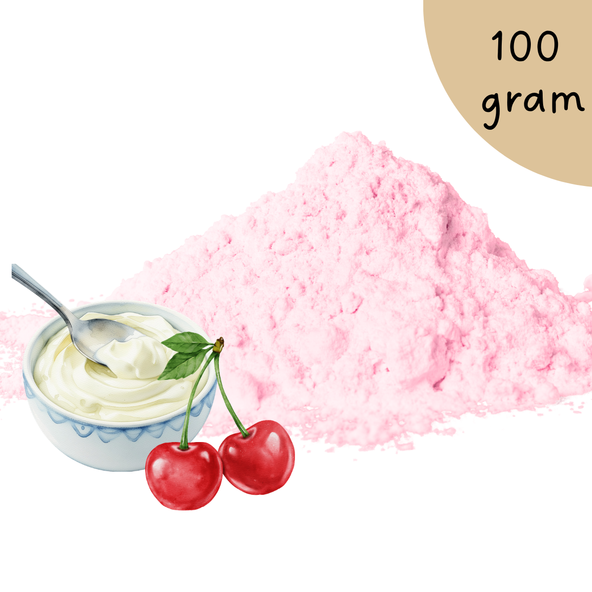 Bavarois Yoghurt-Kers 100 gram