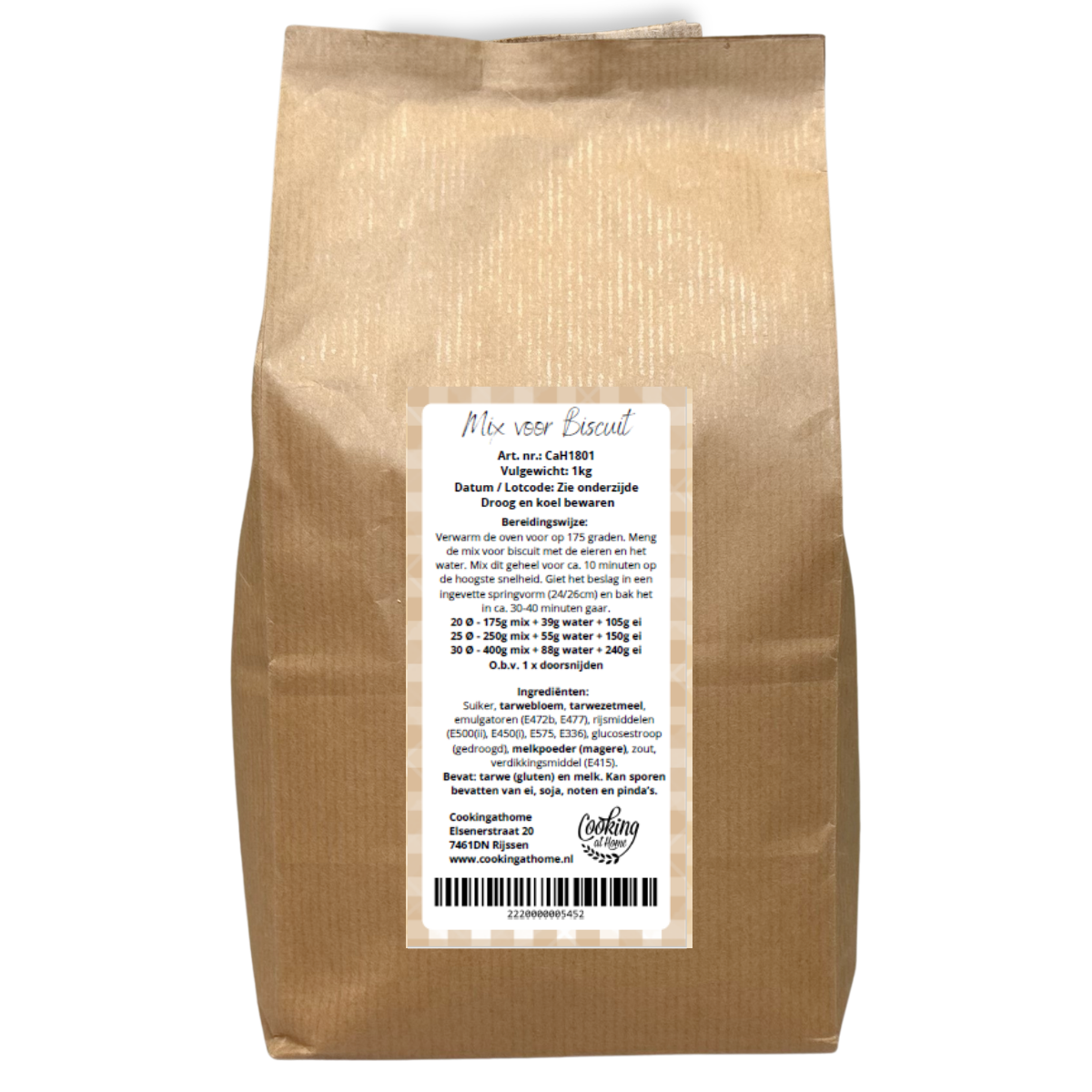 Biscuit mix 1kg (CaH) - Afbeelding 2