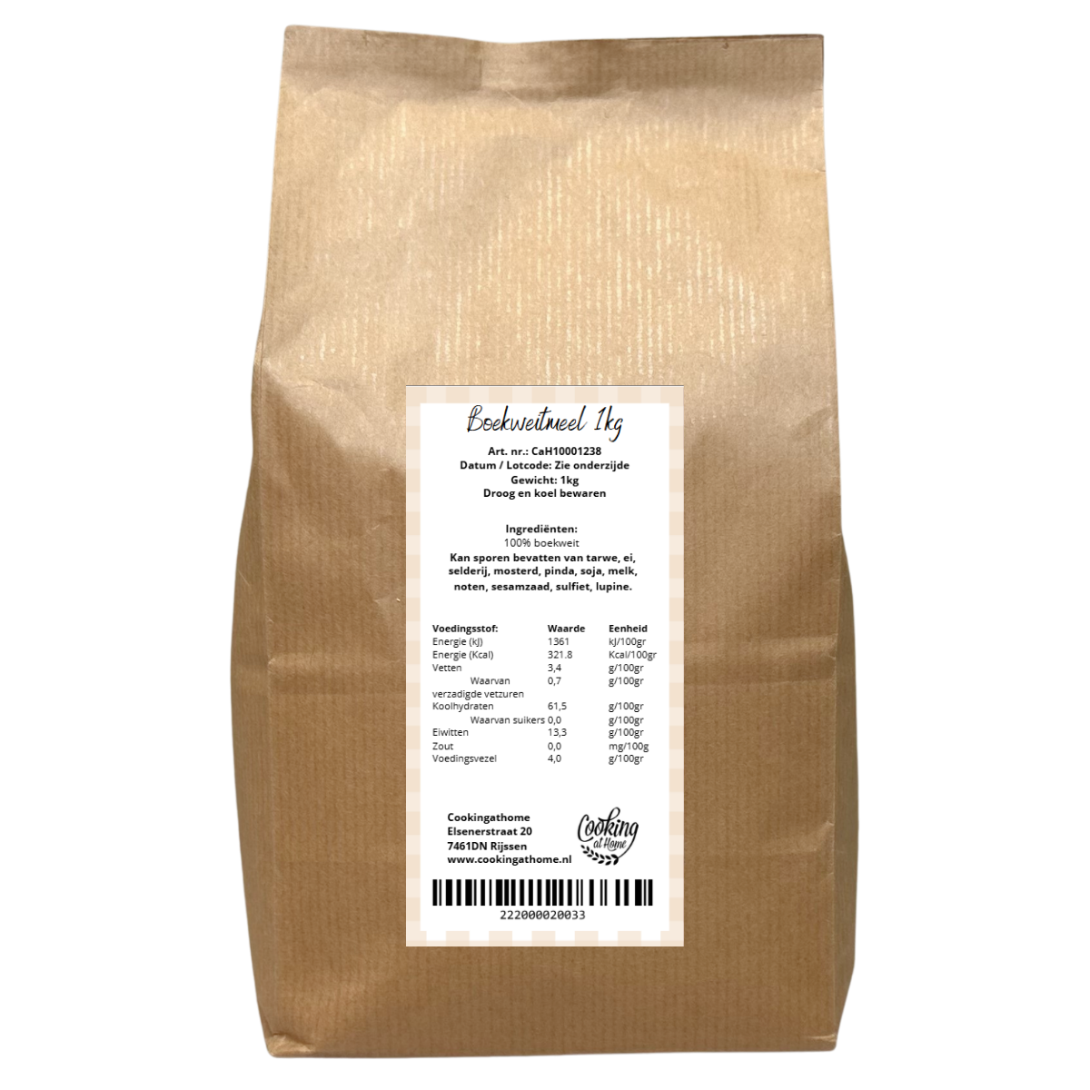Boekweitmeel 1kg THT SALE - Afbeelding 2