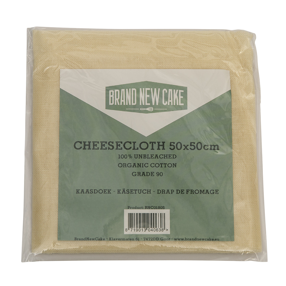 BrandNewCake Kaasdoek Ongebleekt Katoen 50x50cm