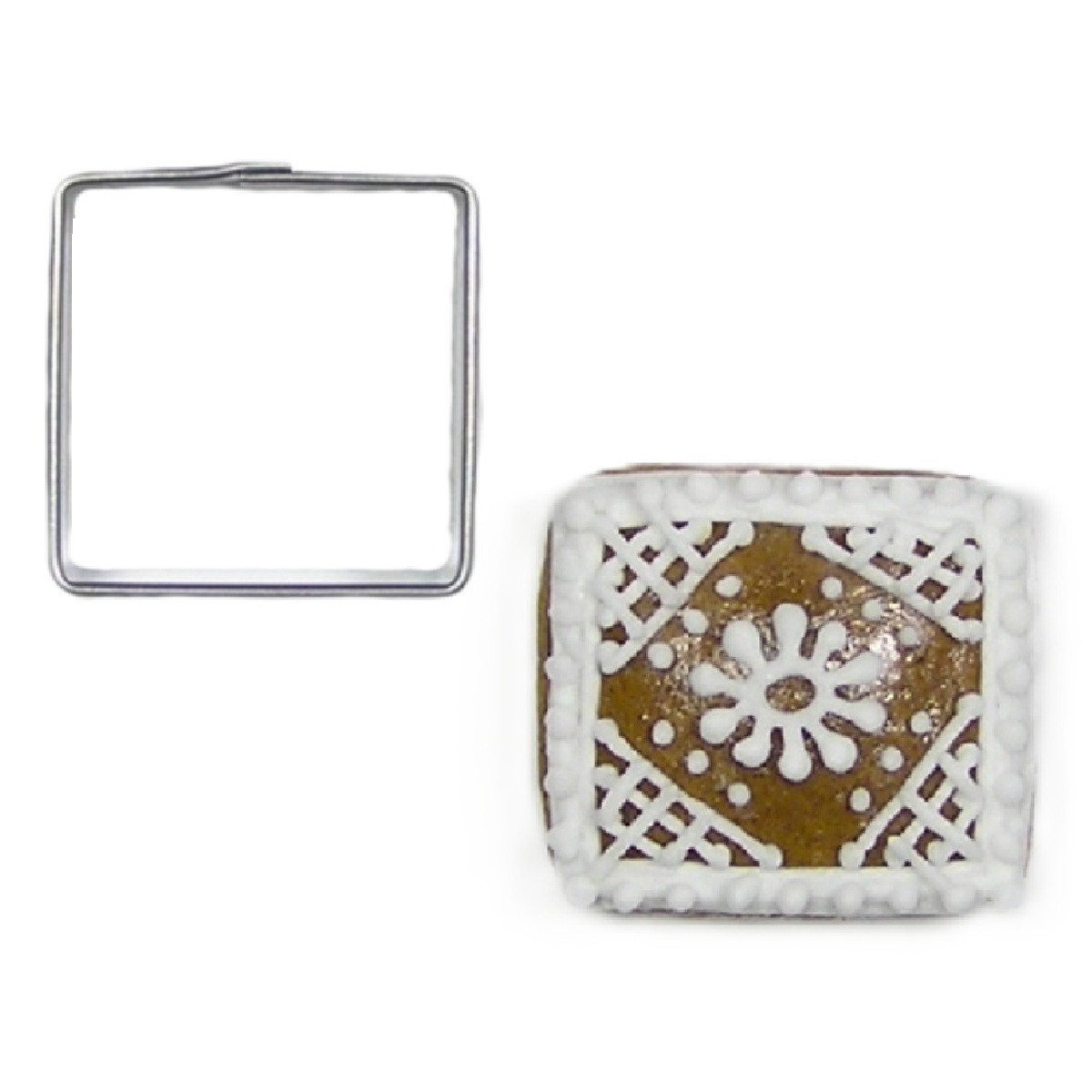 BrandNewCake Uitsteker Vierkant RVS 2,6cm 