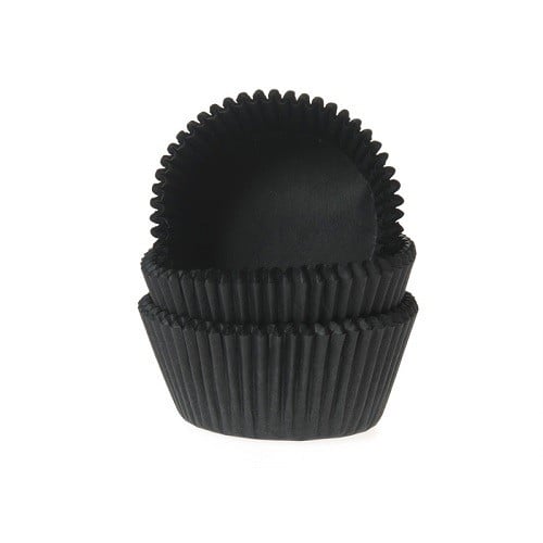 Cupcake cups Effen Zwart - 500 stuks HoM