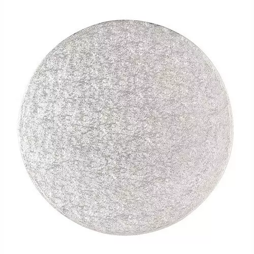 Cake Drum Rond Zilver - 22,5 cm**
