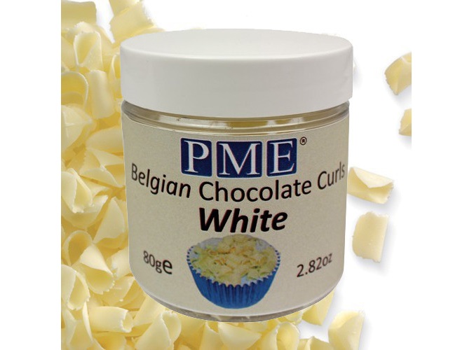 PME Chocolade Krullen Wit 85g