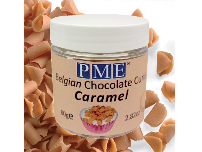 PME Chocoladekrullen Caramel 85 gram