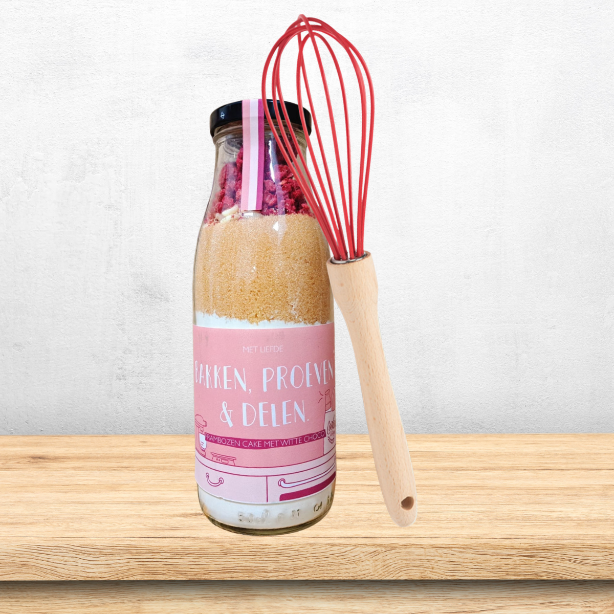 Cadeaupakket 'Cadeaufles met garde'