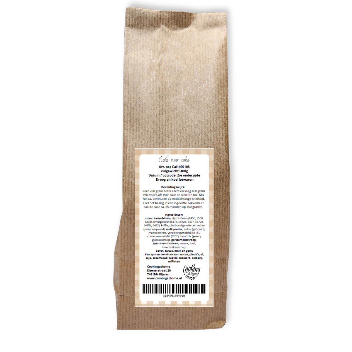 Cafe noir cakemix 400 gram (CaH) - Afbeelding 1
