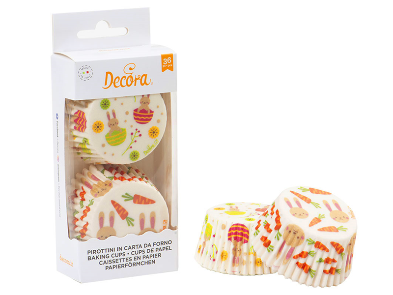Cupcake Cups Konijn 36 st. 50x32 mm**
