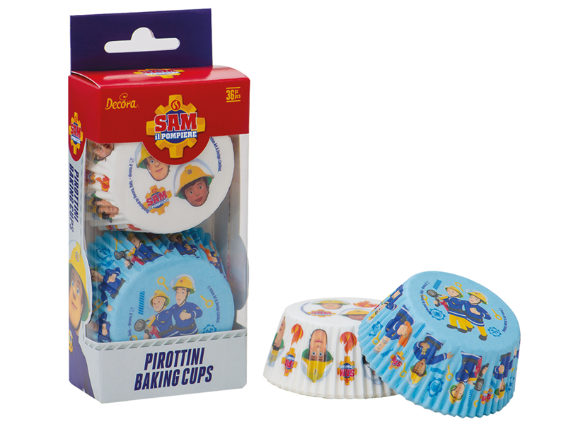 Dcora Cupcake Cups Brandweerman 36st. - Stijl 3**