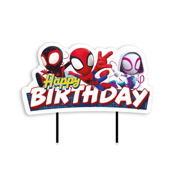 Dekora Spidey Hero Happy Birthday Cake Topper 17 cm 