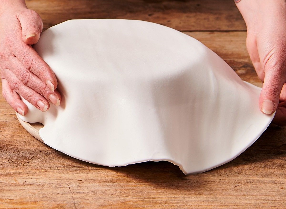 Ready Rolled Fondant Disc Bright White - Afbeelding 2