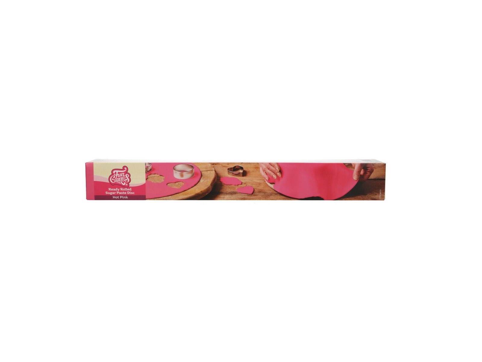 Ready Rolled Fondant Disc Hot Pink