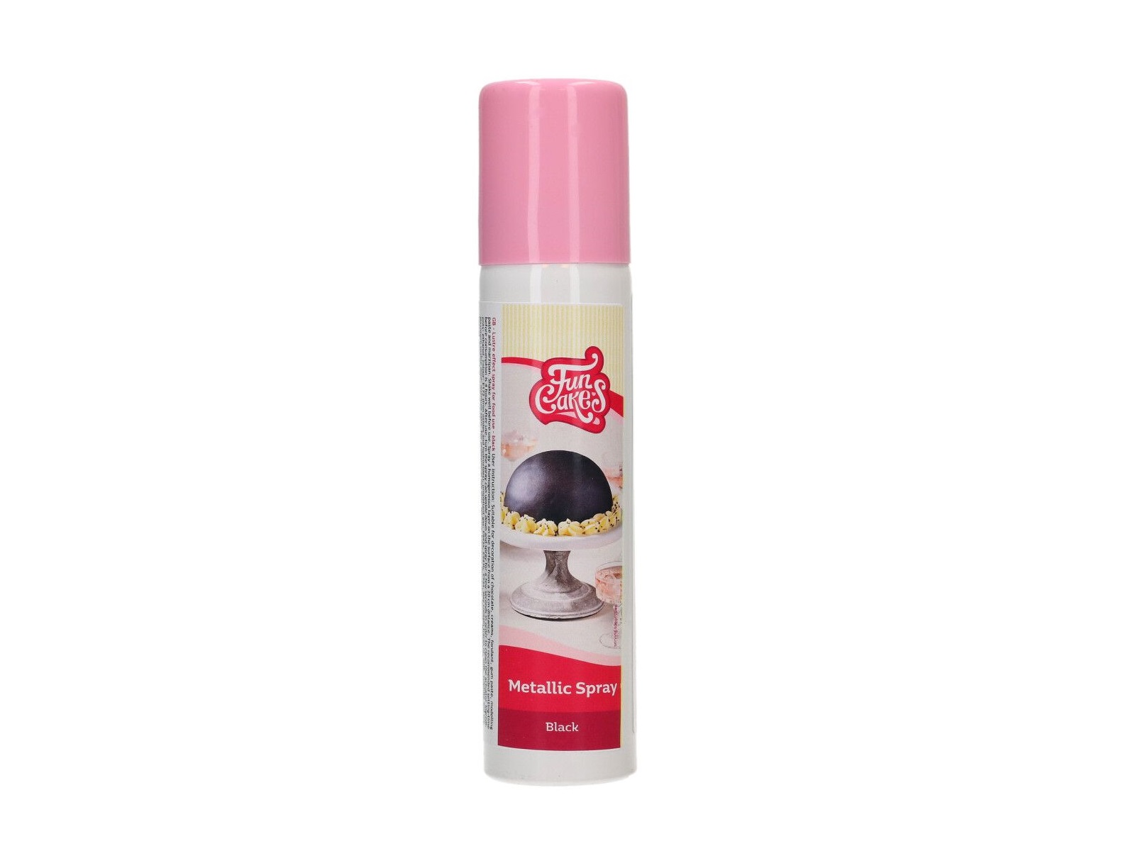 FunCakes Metallic Spray Zwart 100 ml
