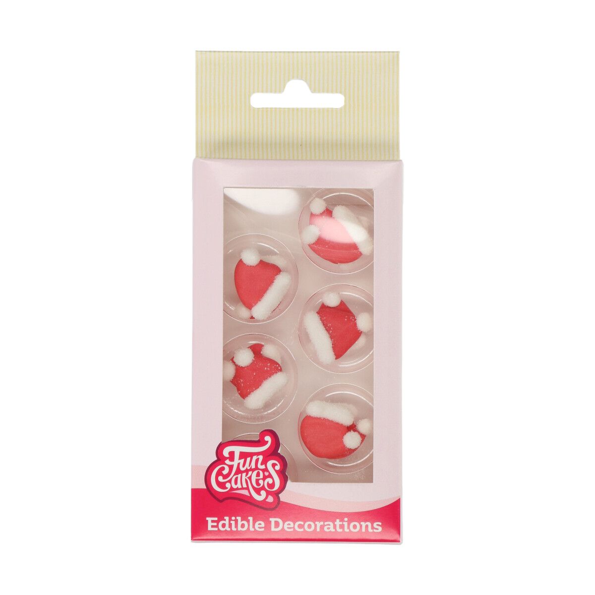 FunCakes Suikerdecoratie Kerstmuts Set/12