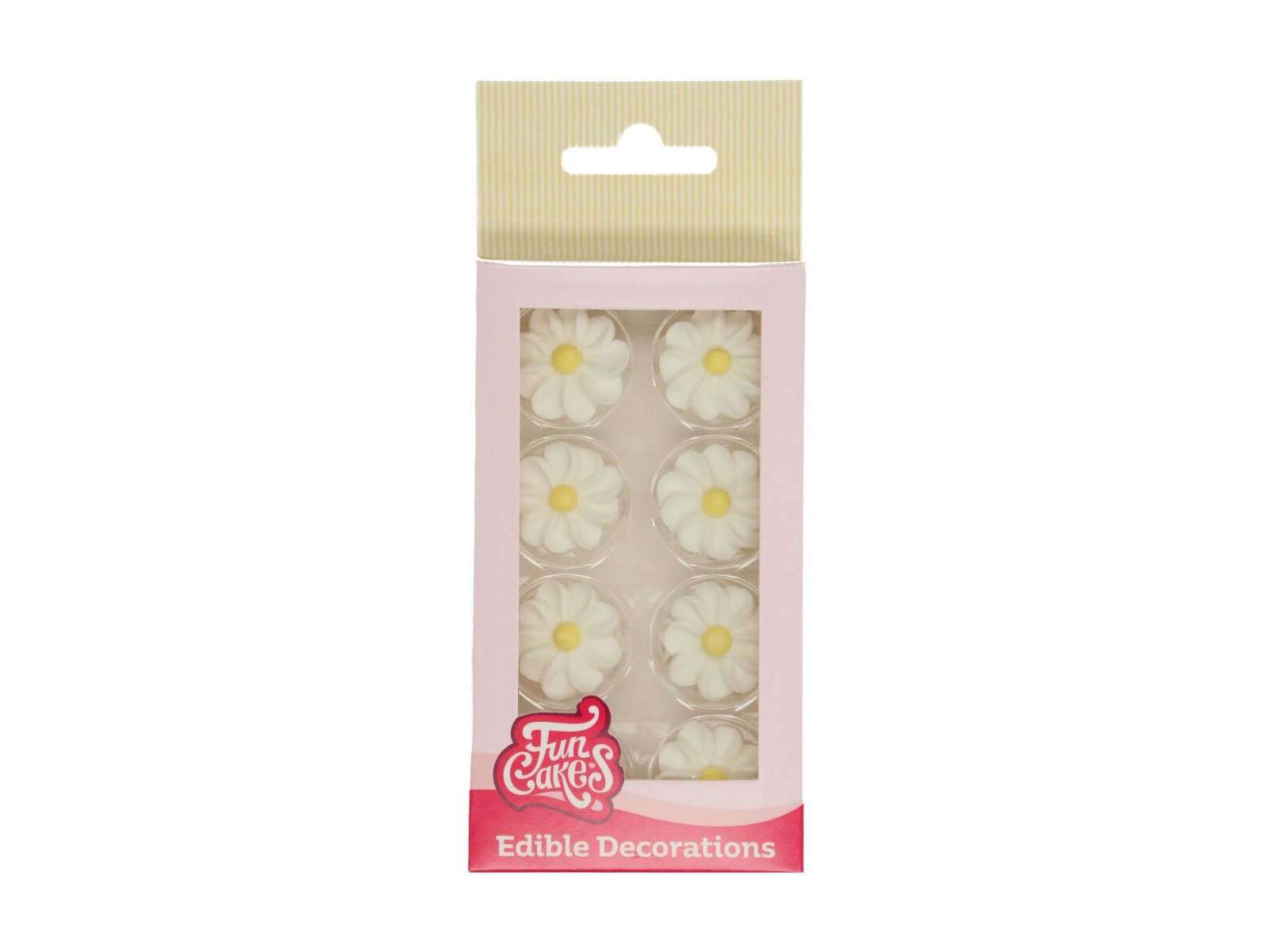 FunCakes Suikerdecoratie Witte Madeliefjes pk/16