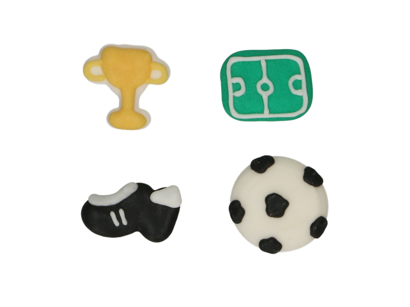 Funcakes Suikerdecoratie Voetbal Set/8 - Afbeelding 1