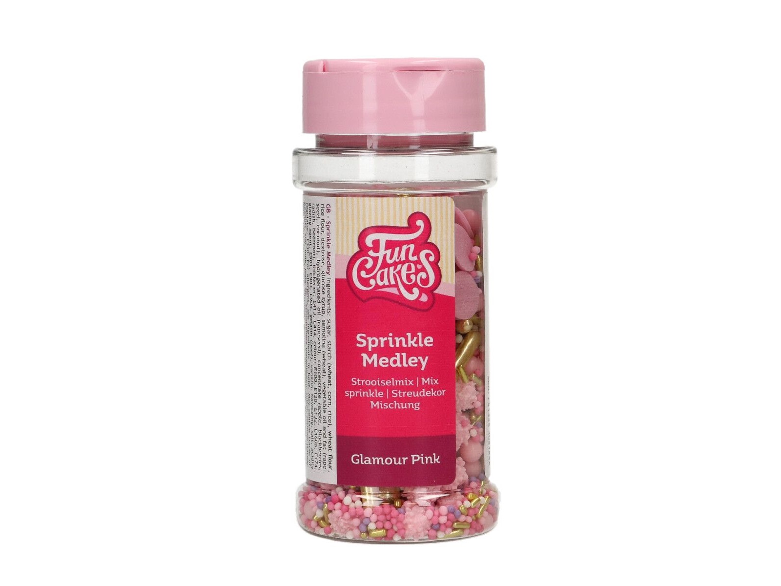 FunCakes Sprinkle Medley Glamour Pink 65 g - Afbeelding 1