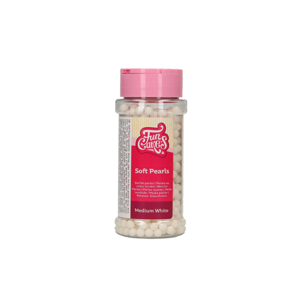 Funcakes Zachte parels Medium wit 60g - Afbeelding 2