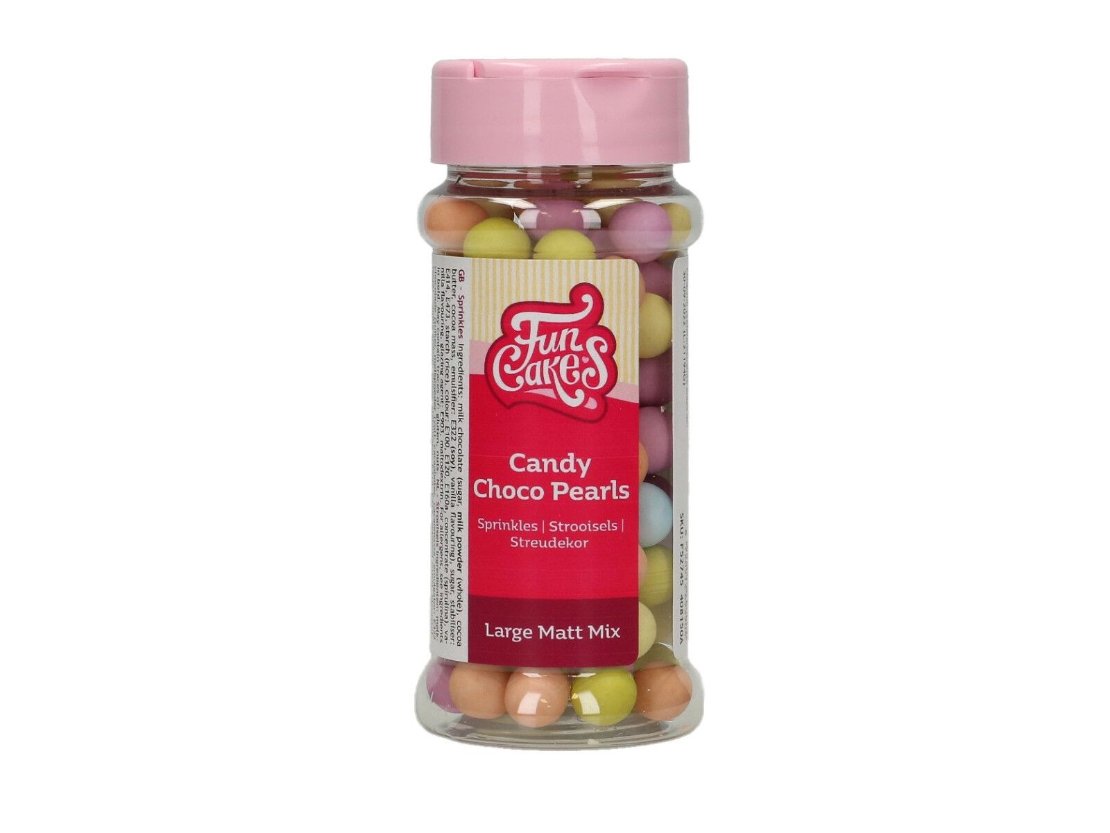 FunCakes Candy Choco Parels  Pastel Large Matt Mix 70 g