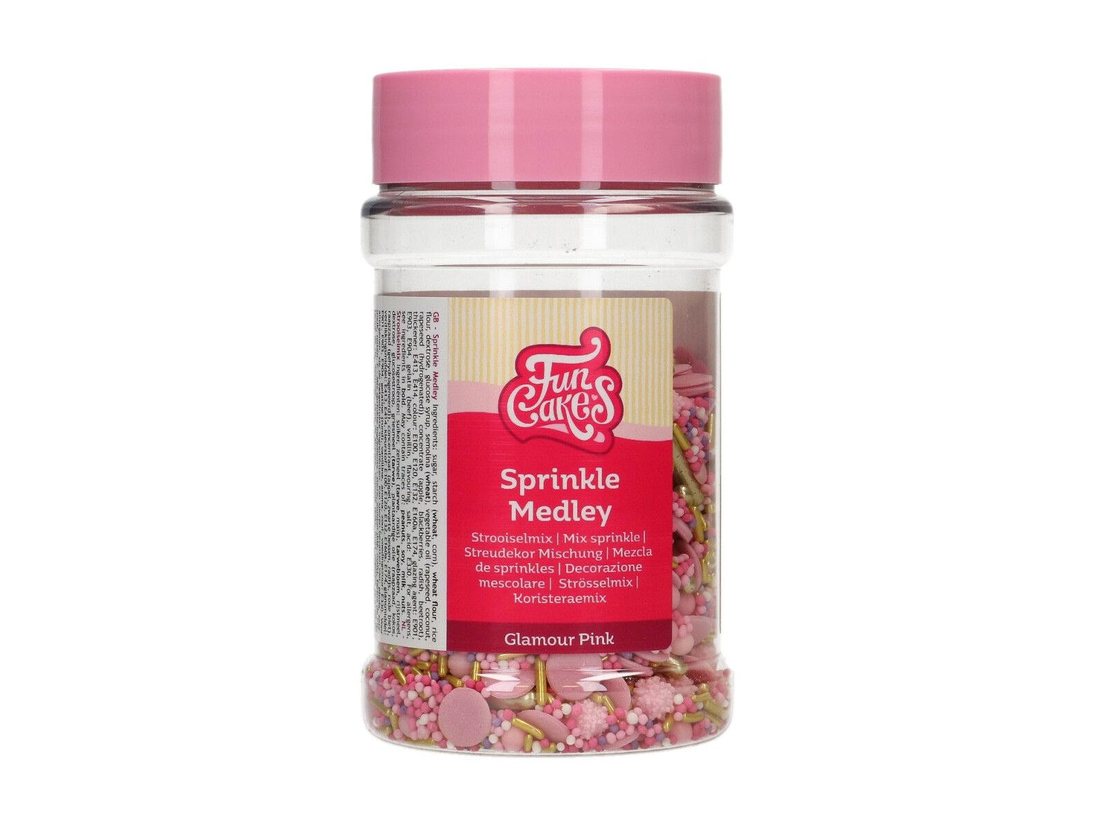 FunCakes Sprinkle Medley Glamour Pink 180 g - Afbeelding 1
