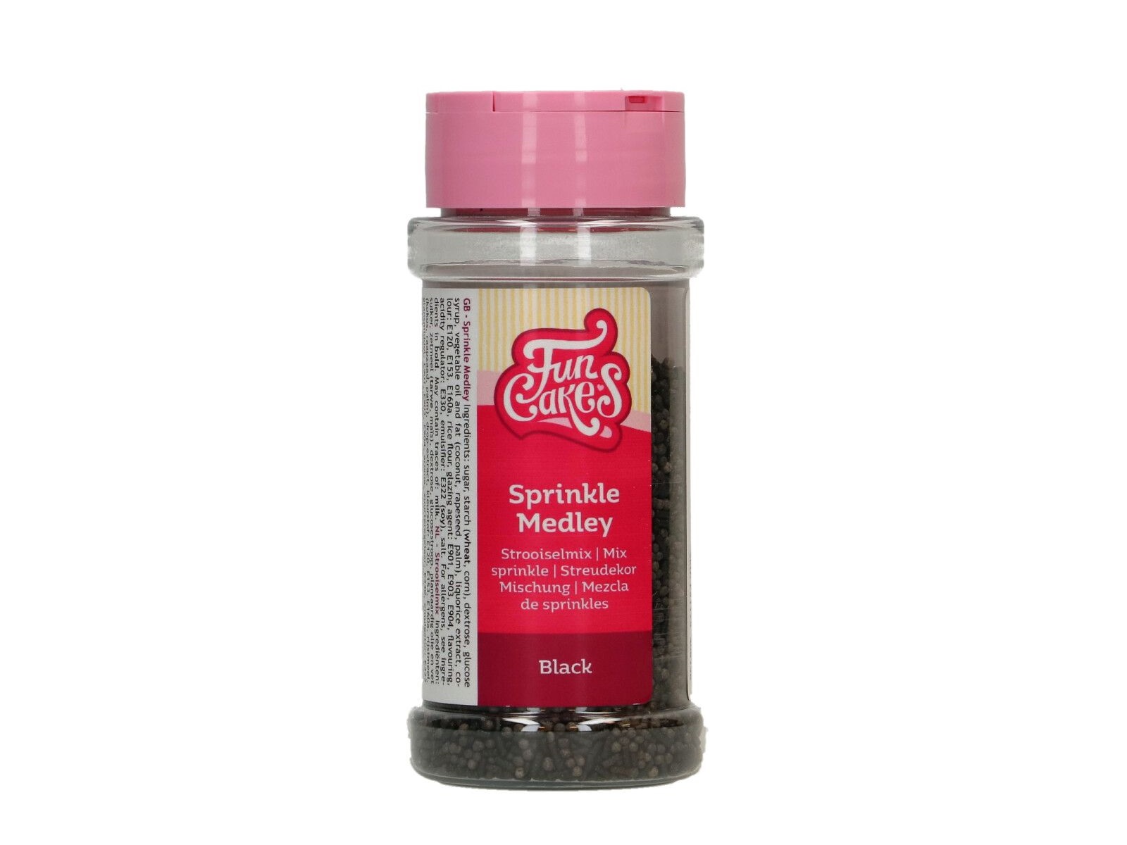 FunCakes Sprinkle Medley Black 65 g - Afbeelding 1