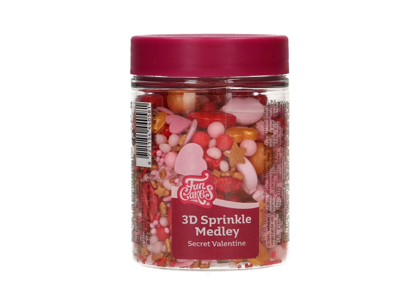 FunCakes 3D Sprinkle Medley - Secret Valentine 70g - Afbeelding 1