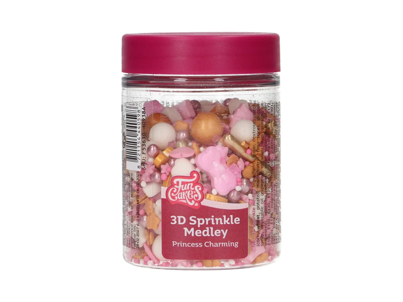 FunCakes 3D Sprinkle Medley - Princess Charming 70g - Afbeelding 1