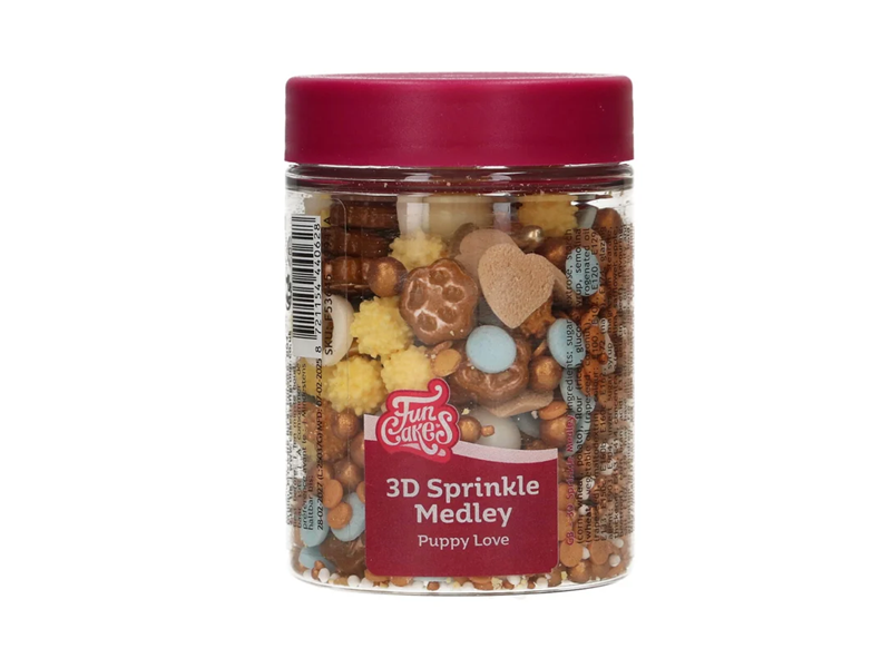 FunCakes 3D Sprinkle Medley - Puppy Love 70g - Afbeelding 1