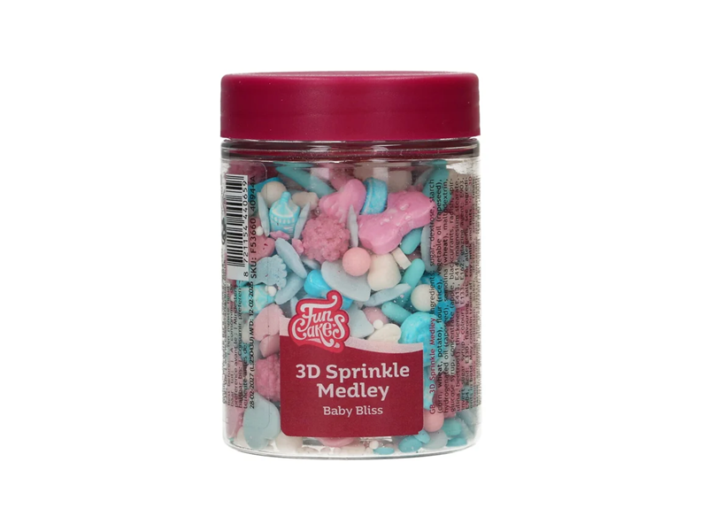 FunCakes 3D Sprinkle Medley - Baby Bliss 70g - Afbeelding 1