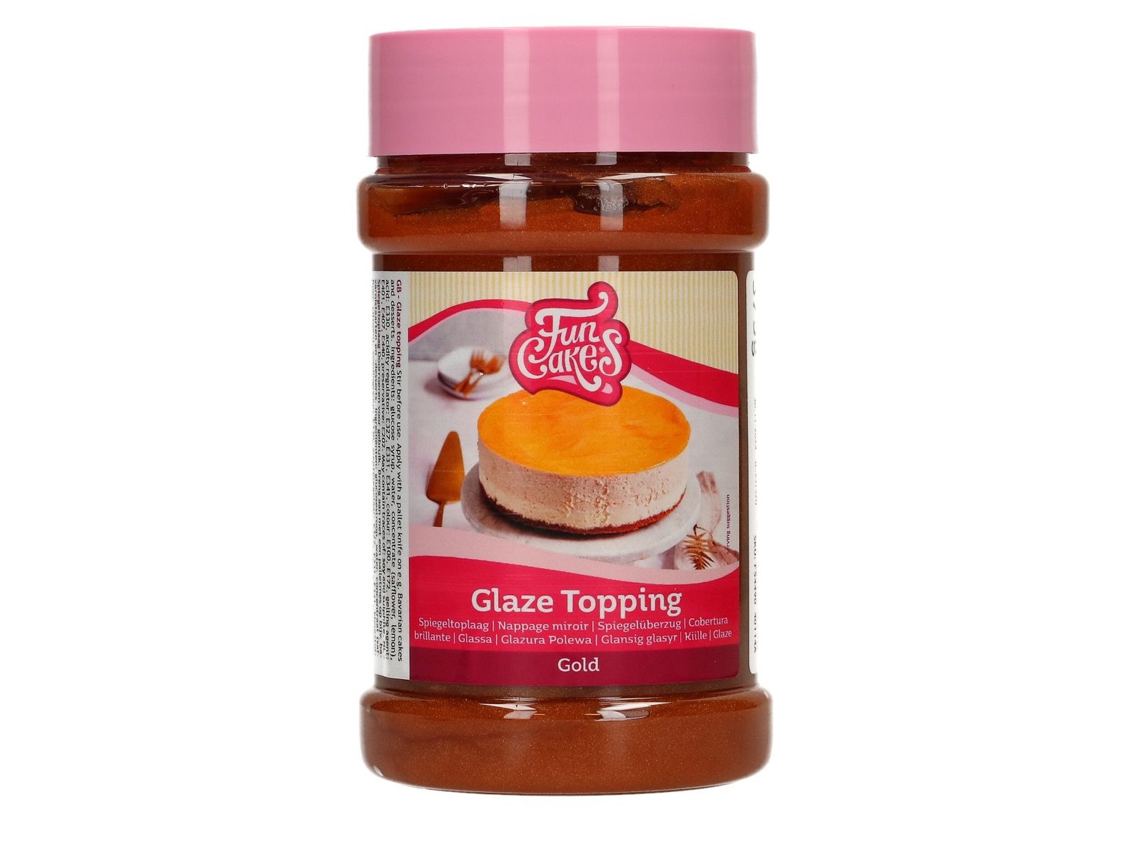 FunCakes Mirror Glaze Topping Goud 375 g