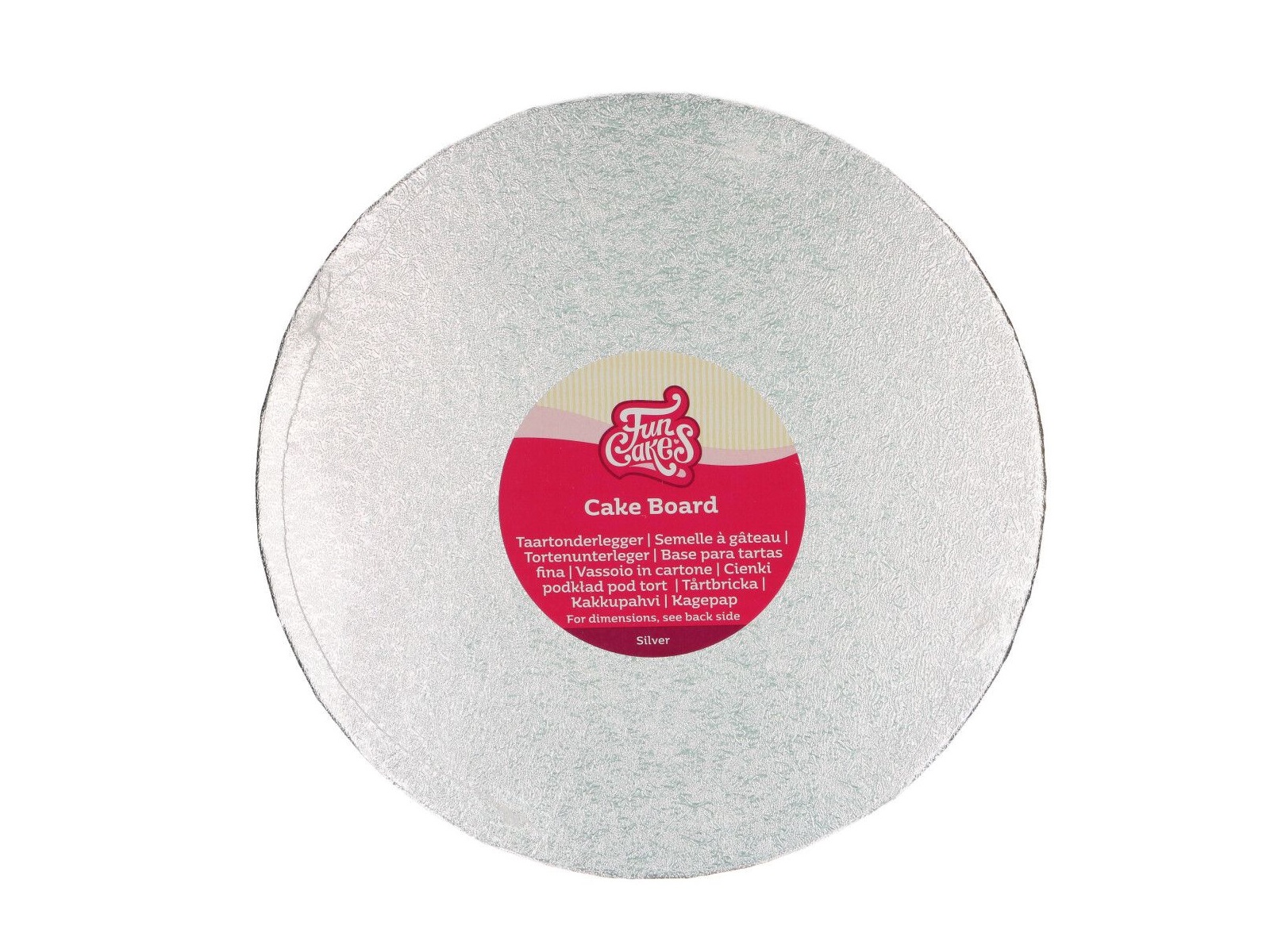 Cake Board Rond Zilver - 27.5 cm
