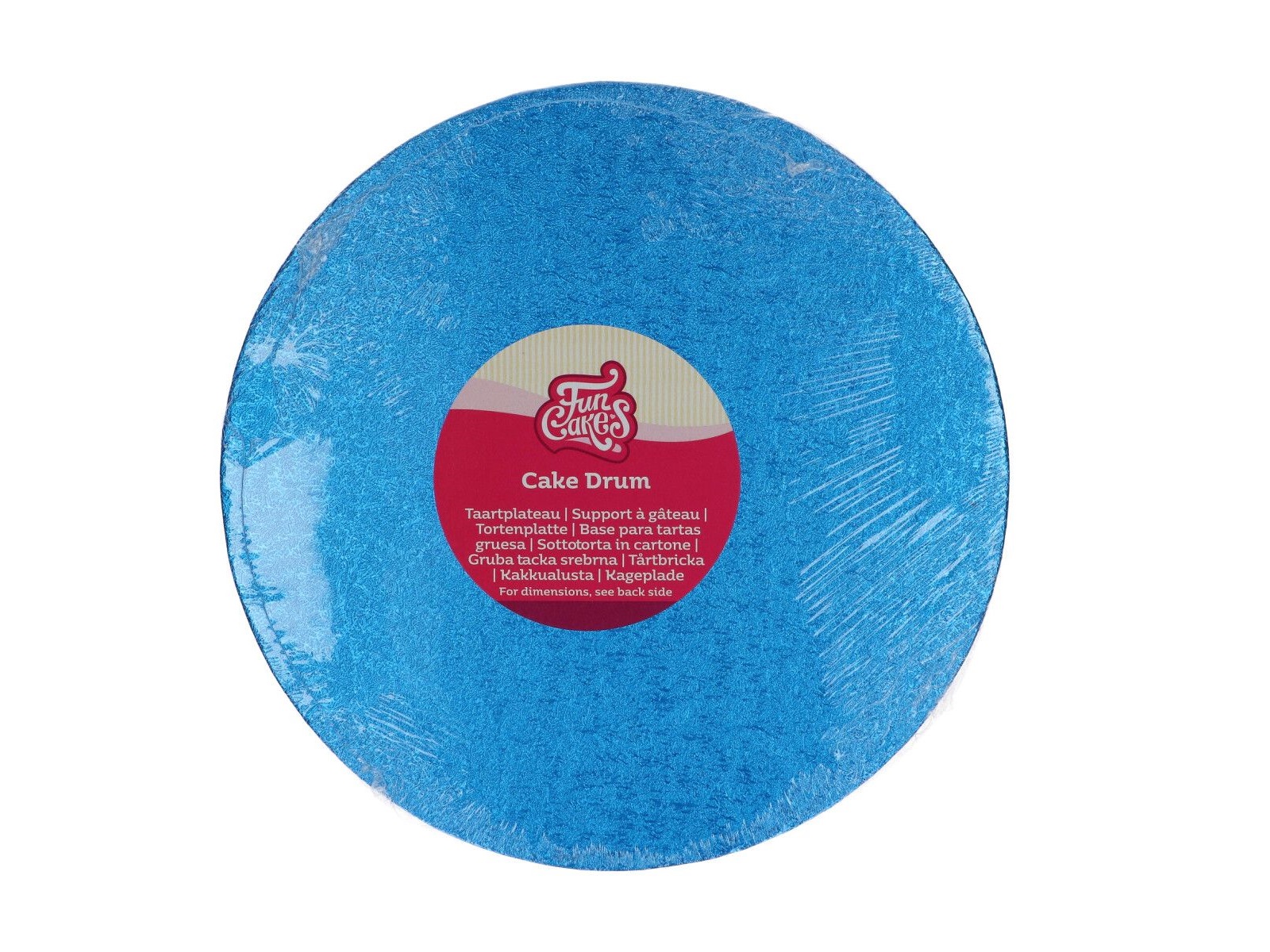 Cake Drum Rond Blauw - 25 cm
