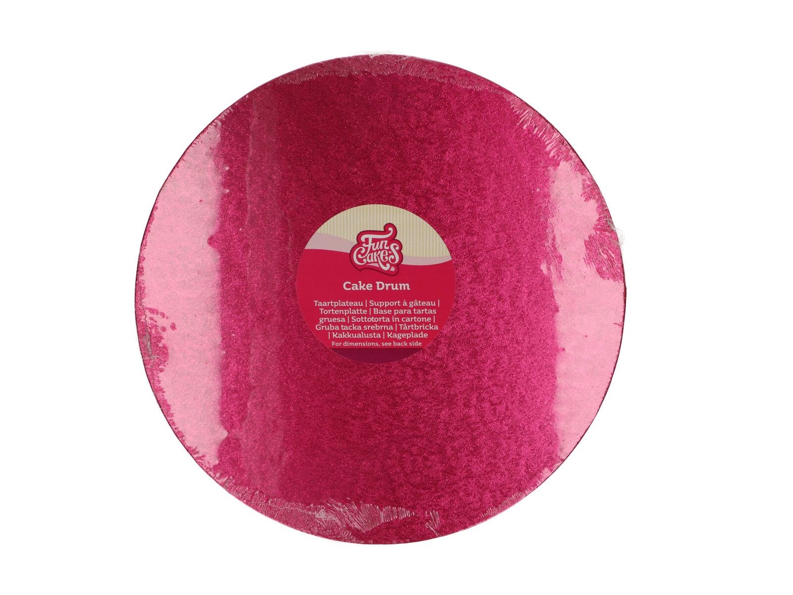 Cake Drum Rond Cerise - 30,5 cm 