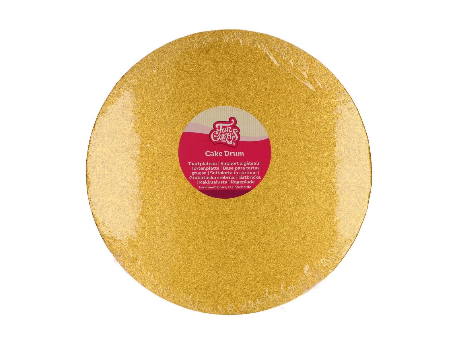 Cake Drum Rond Goud - 30.5 cm**