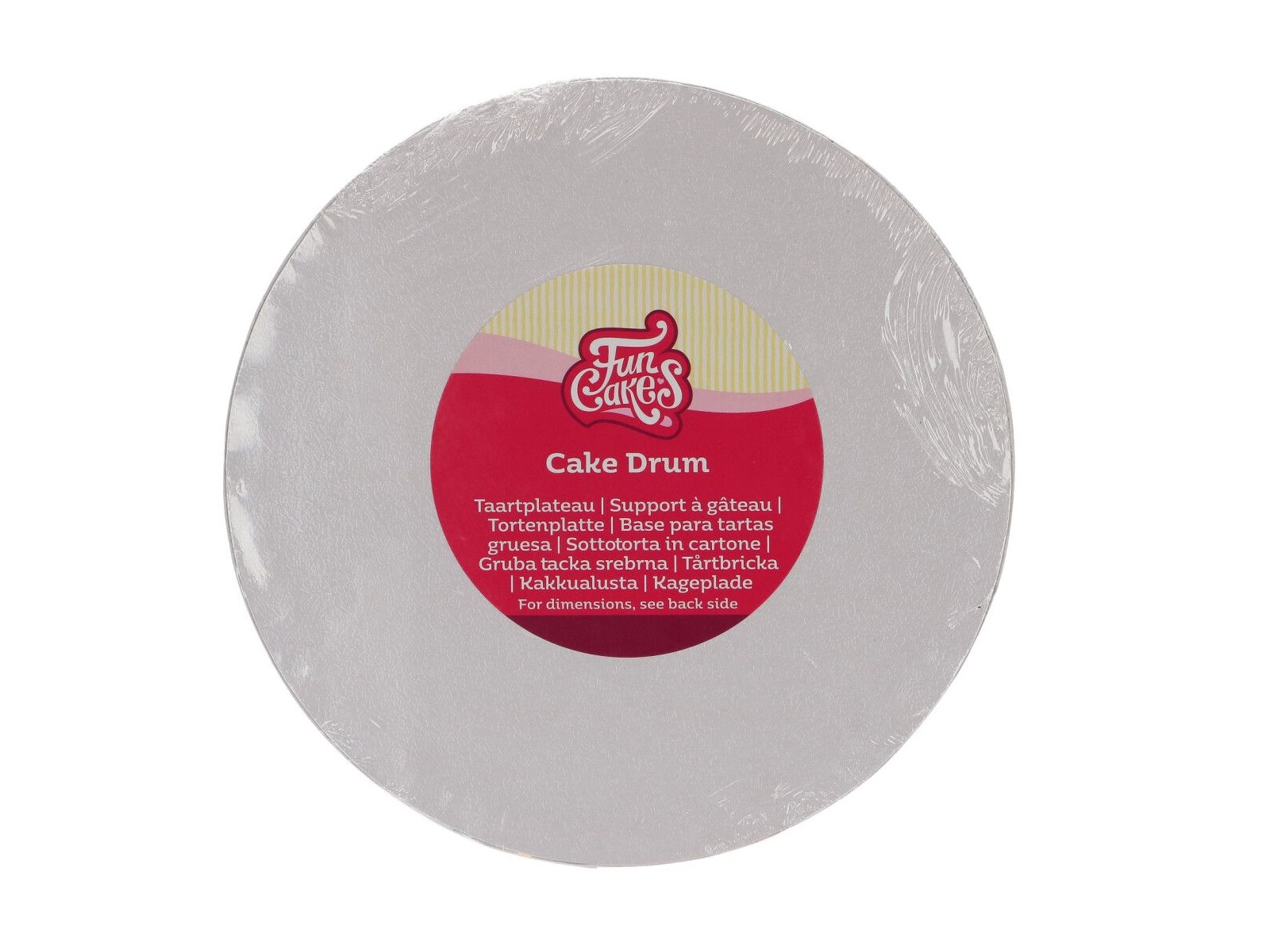 Cake Drum Rond Wit - 20 cm