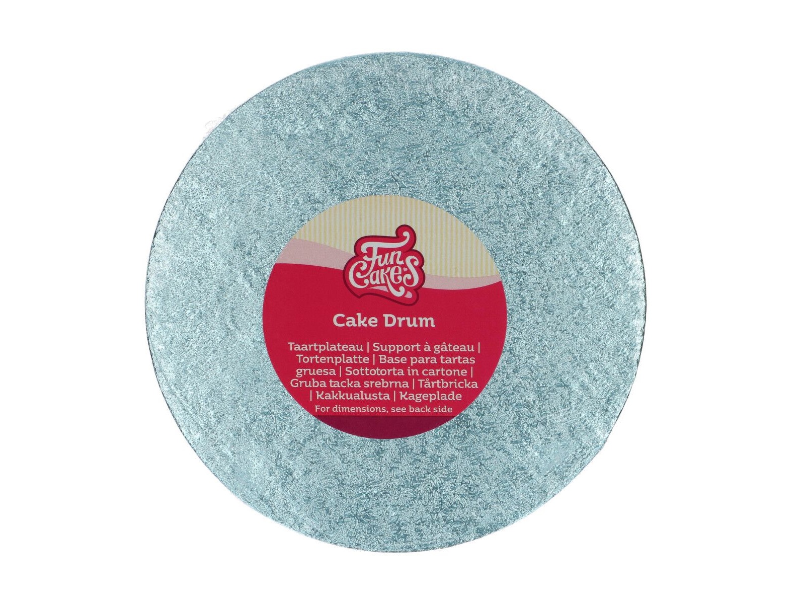 Cake Drum Rond Baby Blauw - 20 cm 