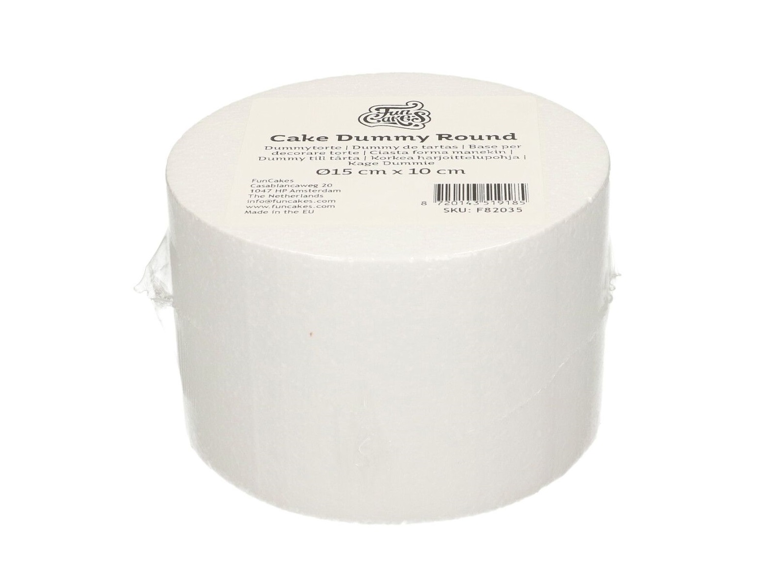 Taart Dummy Rond 15x10 cm