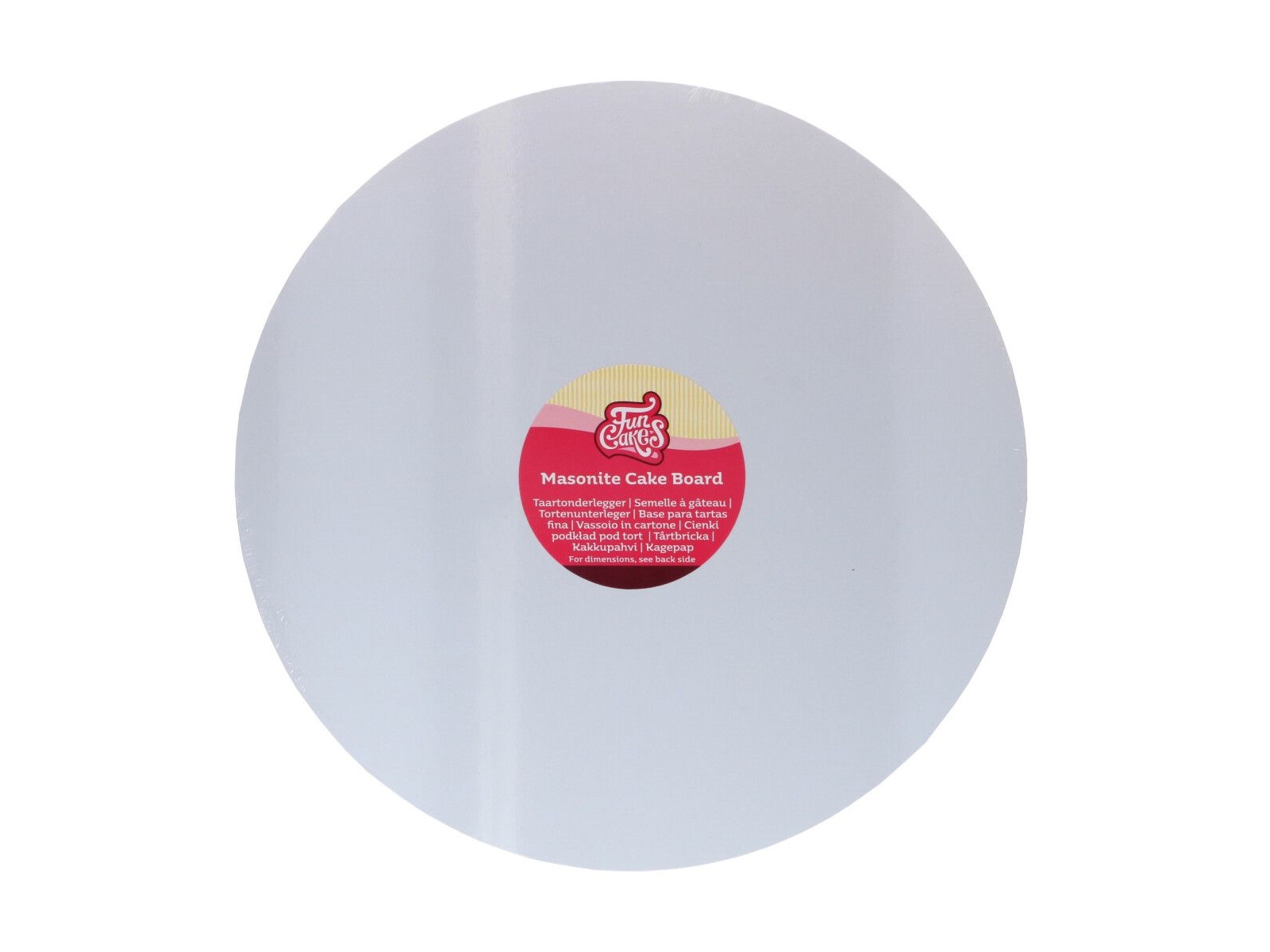 Masonite Cake Board Rond Wit - 30 cm 
