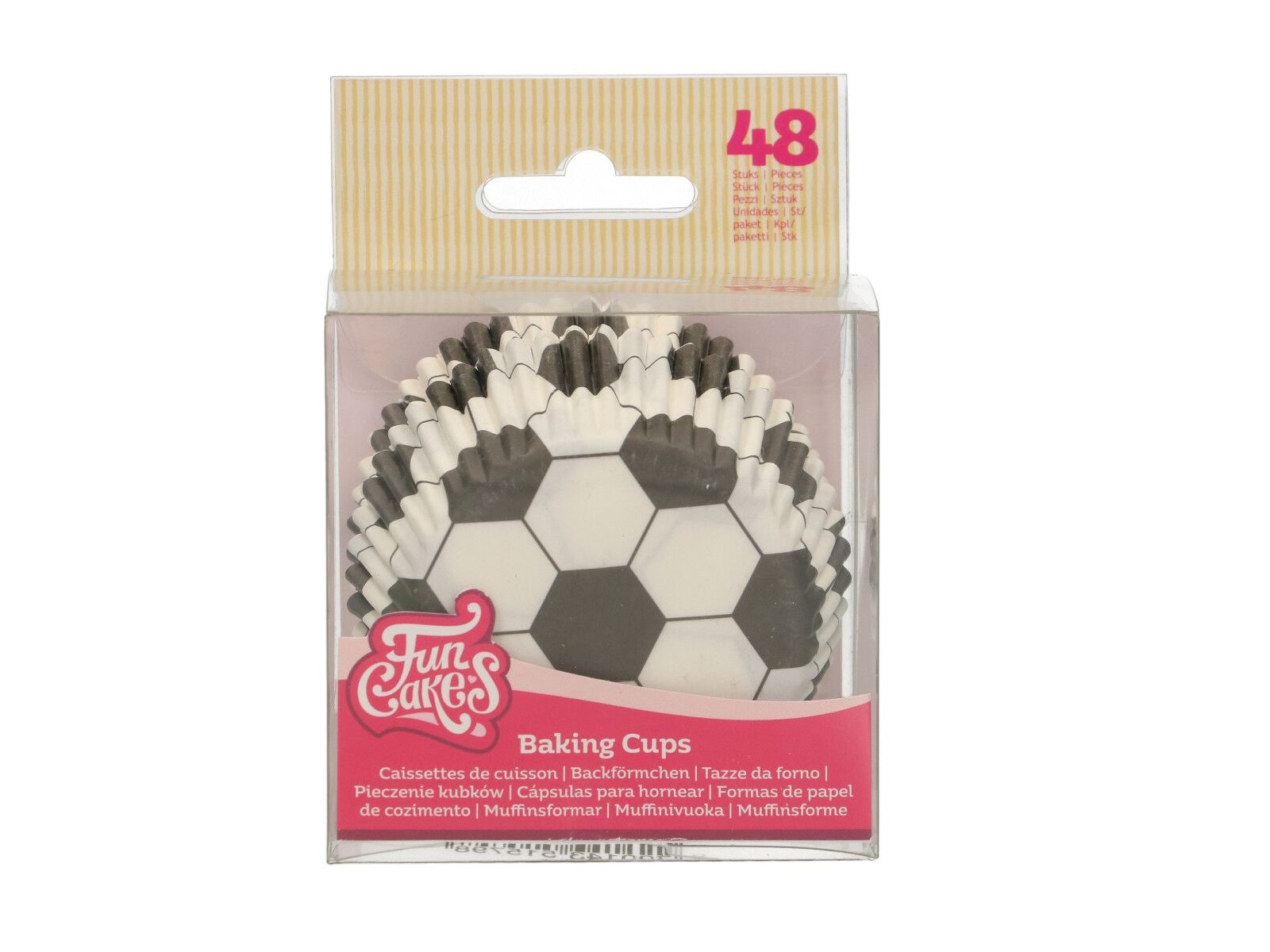 Cupcake Cups Voetbal pk/48 FunCakes 