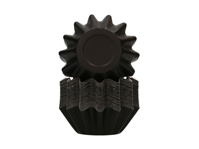 FunCakes Bloom Cupcake Cups - Zwart pk/48 - Afbeelding 1