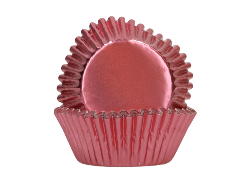 FunCakes Folie Baking Cups - Metallic Rosé Goud pk/48 - Afbeelding 1