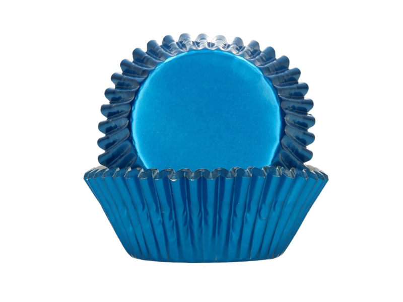 FunCakes Folie Cupcake Cups - Metallic Blauw pk/48 - Afbeelding 1