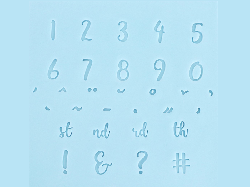 PME Cijfers & Tekens Stempelset Fun Fonts - Collectie 1 - Afbeelding 2